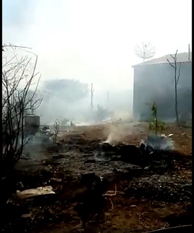 VÍDEO: Incêndio de grandes proporções atinge área rural de itaporanga a dois dias