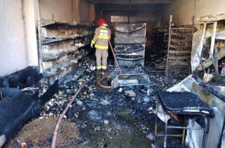 Incêndio destrói mercadinho no centro da cidade de Nova Olinda no Vale do Piancó