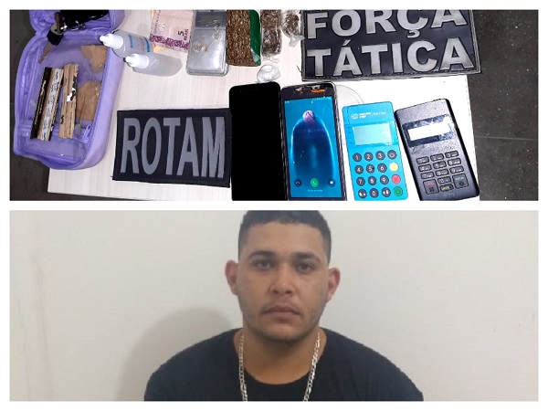 Força Tática e Rotam prendem casal que fazia Tráfico de Drogas via delivery no sertão paraibano.