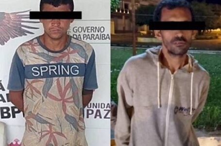 Polícia prende dois suspeitos de prática de furtos em Cidade no Vale do Piancó