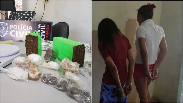 Polícia prende mulheres por tráfico de drogas em Cidade do vale do piancó
