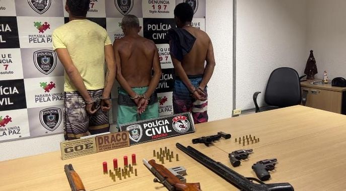 Operação Hell Fire’ prende suspeitos de integrar facção criminosa e apreende armas na Paraíba