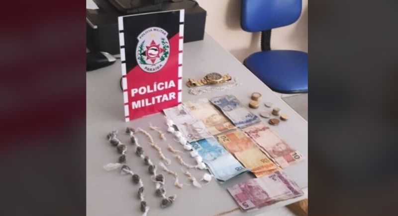 Polícia Militar prende suspeito de tráfico de drogas na cidade de Itaporanga