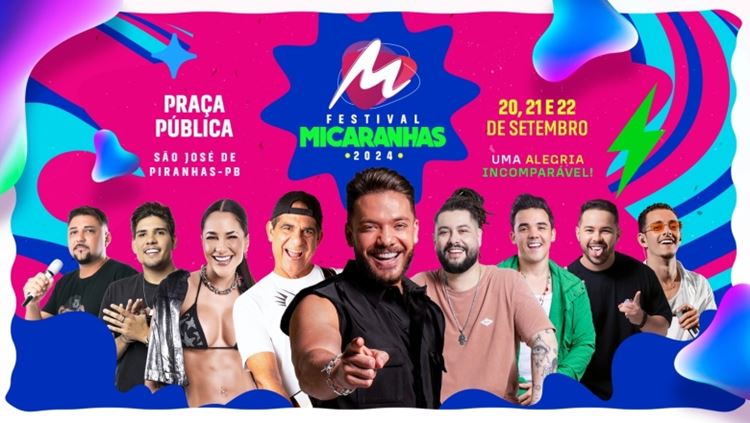 Bal anuncia Wesley Safadão, Durval Lélys e Michele Andrade na Micaranhas de São José de Piranhas