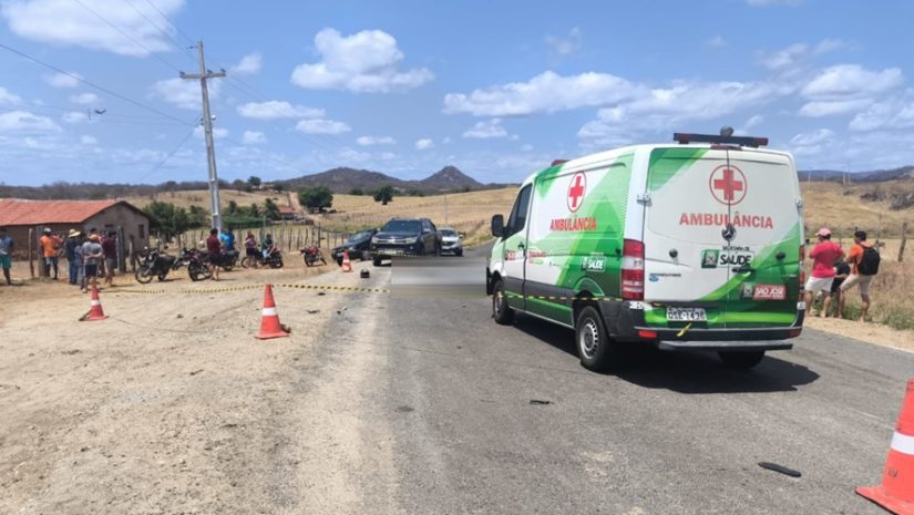 Motociclista morre em colisão frontal com ambulância no Sertão Paraibano