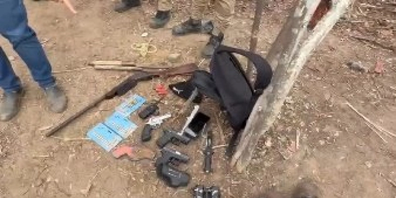 Polícia apreende armas após confronto com membros de milícia no Vale do Piancó